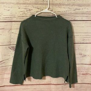 Eileen Fisher 100% wool cropped sweatshirt